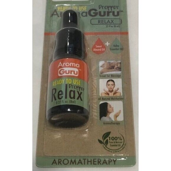 2-Pack Aroma Guru Lavender & Relax  Pure 100% Essential Oil Droppers - Brand New - Picture 10 of 11